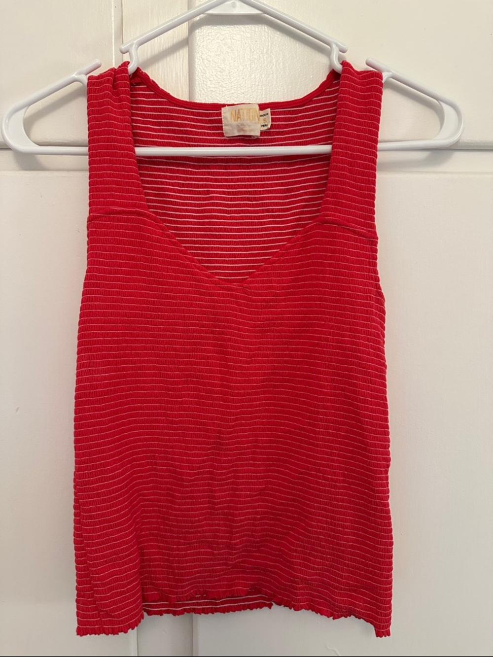 LIKE NEW Nation Stretch Tank Top Sleeveless Red